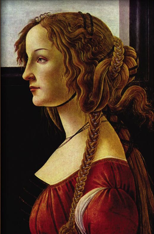 Portrait Of Simonetta Vespucci By Sandro Botticelli